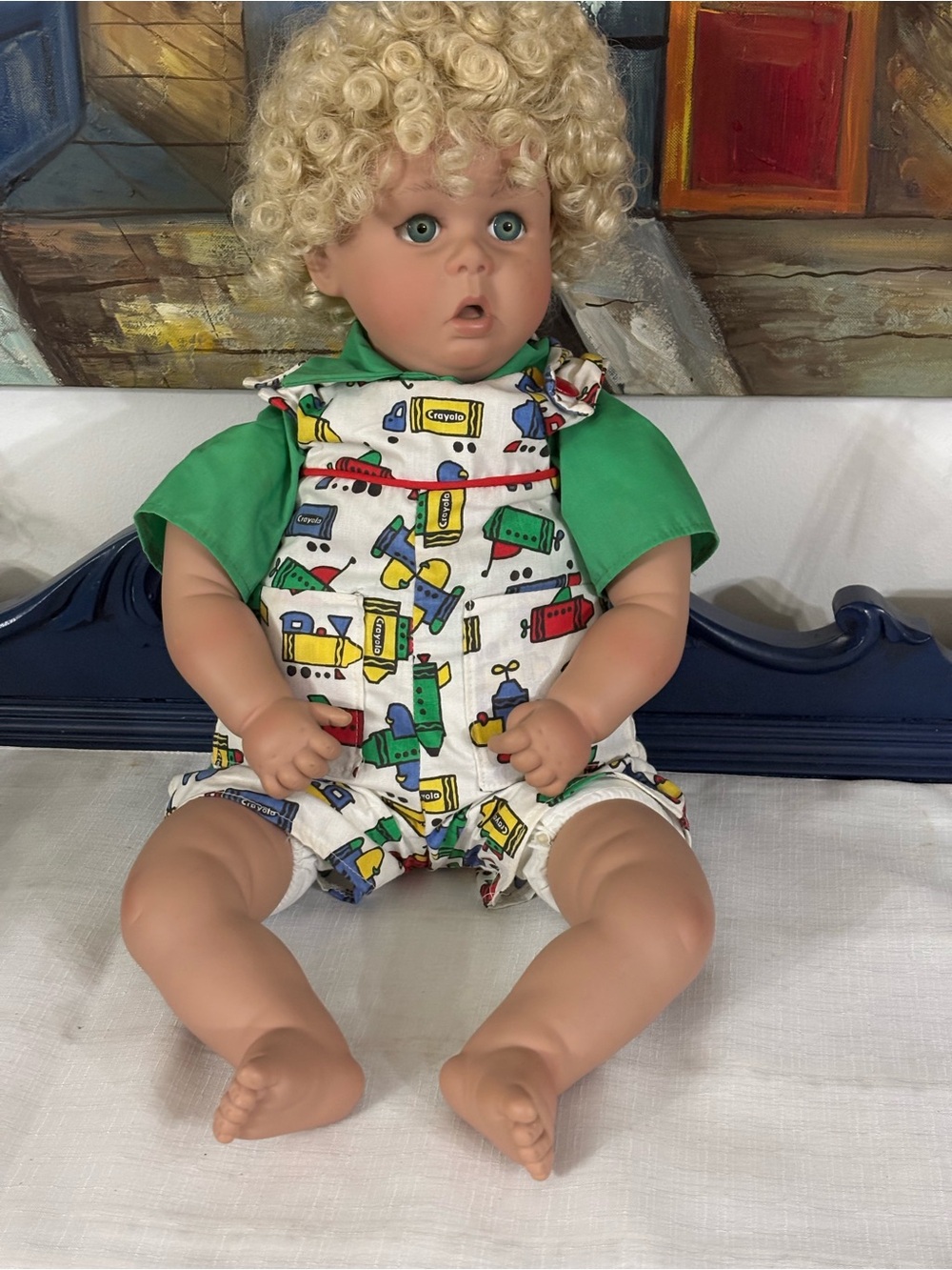 Vintage Johannes Zook "Jonathon" Doll - Hand-Signed & Numbered #337 Crayola